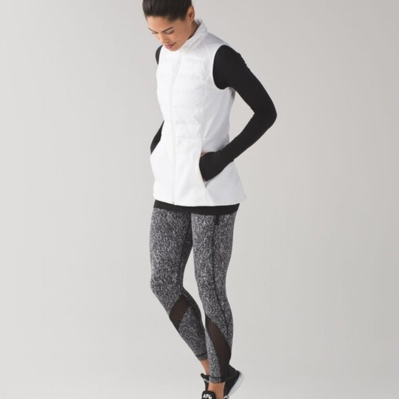 Lululemon Inspire Tight II Power Luxtreme Suited Jacquard Black White / Black - Picture 3 of 12